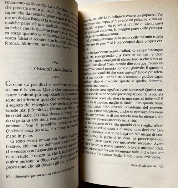 MESSAGGIO PER UN'AQUILA CHE SI CREDE UN POLLO. LA LEZIONE …