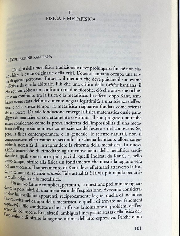 METAFISICA DELL'ESPRESSIONE