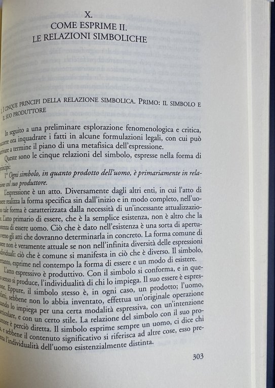 METAFISICA DELL'ESPRESSIONE