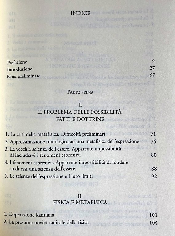 METAFISICA DELL'ESPRESSIONE