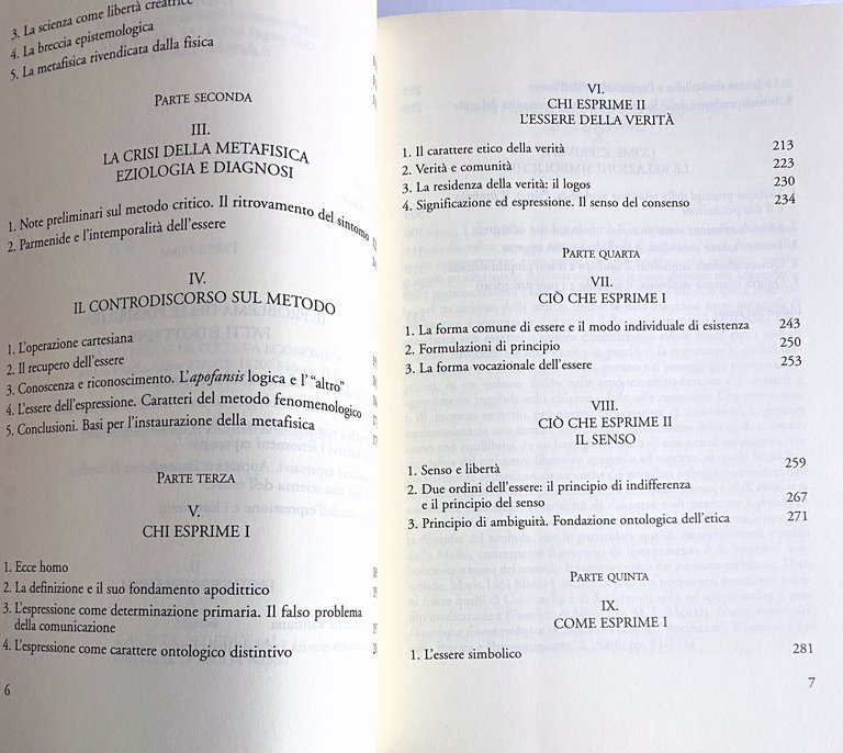 METAFISICA DELL'ESPRESSIONE