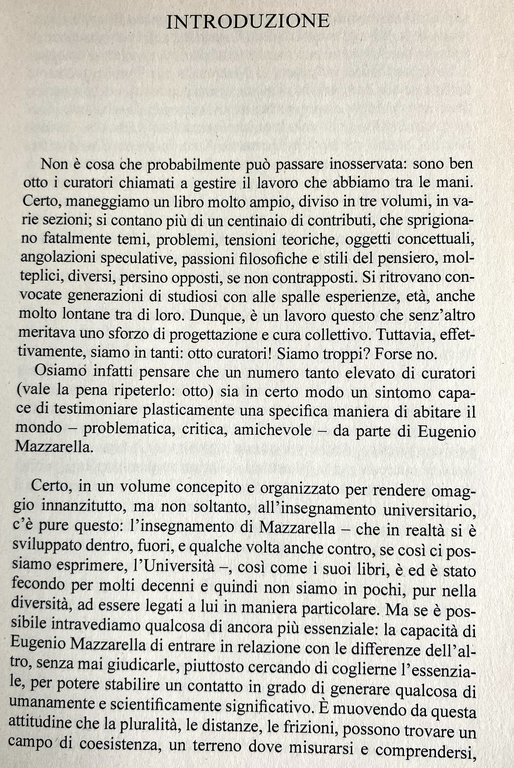 METAFISICA DELL'IMMANENZA SCRITTI PER EUGENIO MAZZARELLA. VOLUME I ONTOLOGIA E …