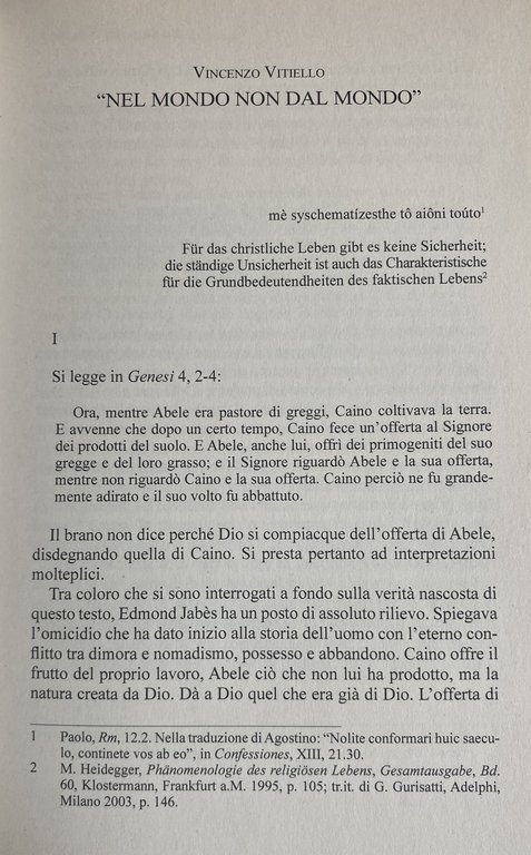 METAFISICA DELL'IMMANENZA SCRITTI PER EUGENIO MAZZARELLA. VOLUME I ONTOLOGIA E …