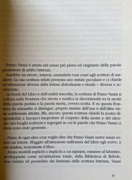 MI VIENSE ALLORA UNO SPERIMENTO. A CURA DI RENATO CURCIO