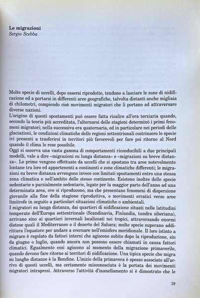 MIGRAZIONE E INANELLAMENTO DEGLI UCCELLI IN CAMPANIA. A CURA DI …