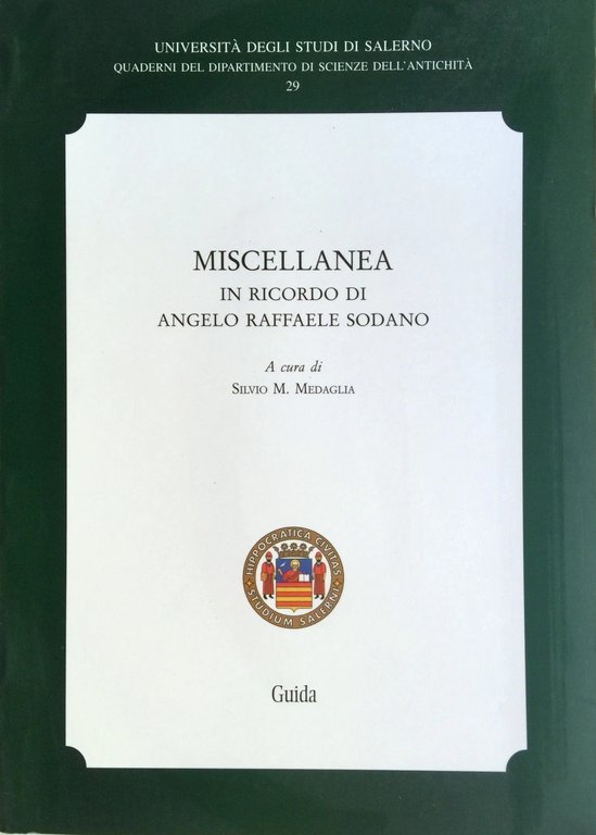 MISCELLANEA IN RICORDO DI ANGELO RAFFAELE SODANO | Immagine Gallery 3