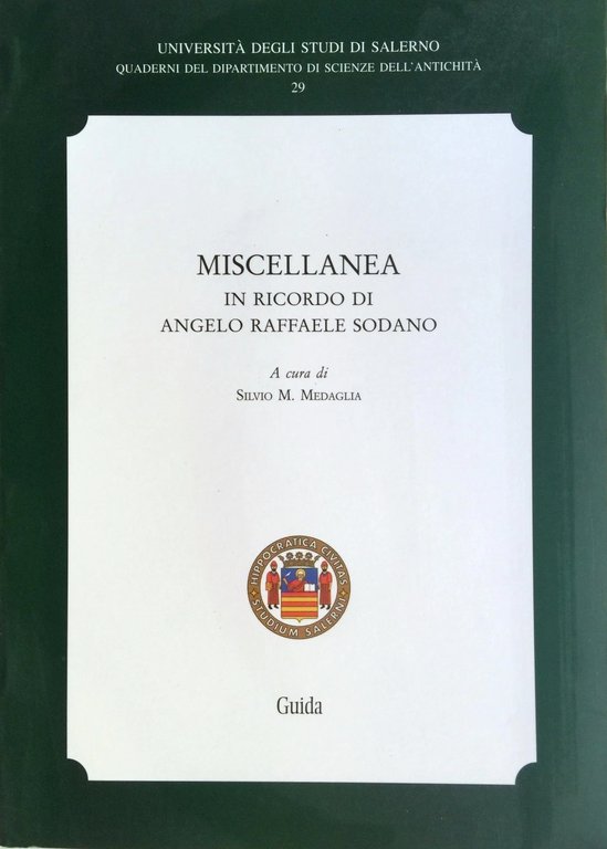 MISCELLANEA IN RICORDO DI ANGELO RAFFAELE SODANO | Immagine Gallery 2