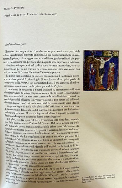 MISSALIS PONTIFICALIS AD USUM ECCLESIAE SALERNITANAE