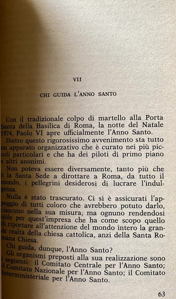 MISTERI E SEGRETI DELL'ANNO SANTO