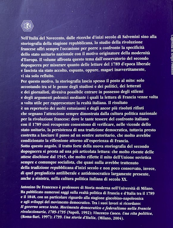 MITO E STORIOGRAFIA DELLA GRANDE RIVOLUZIONE. LA RIVOLUZIONE FRANCESE NELLA …