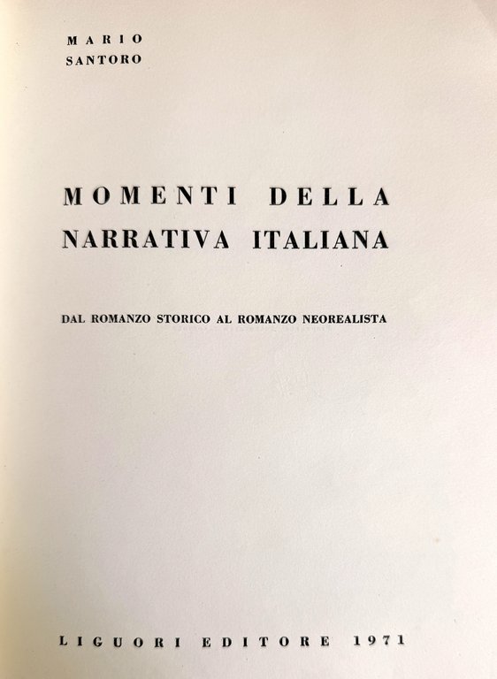 MOMENTI DELLA NARRATIVA ITALIANA. DAL ROMANZO STORICO AL ROMANZO NEOREALISTA | Immagine Gallery 7