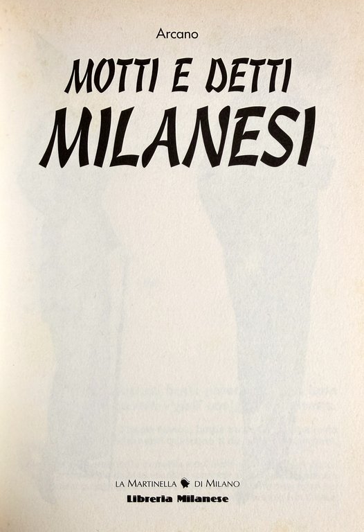 MOTTI E DETTI MILANESI | Immagine Gallery 5