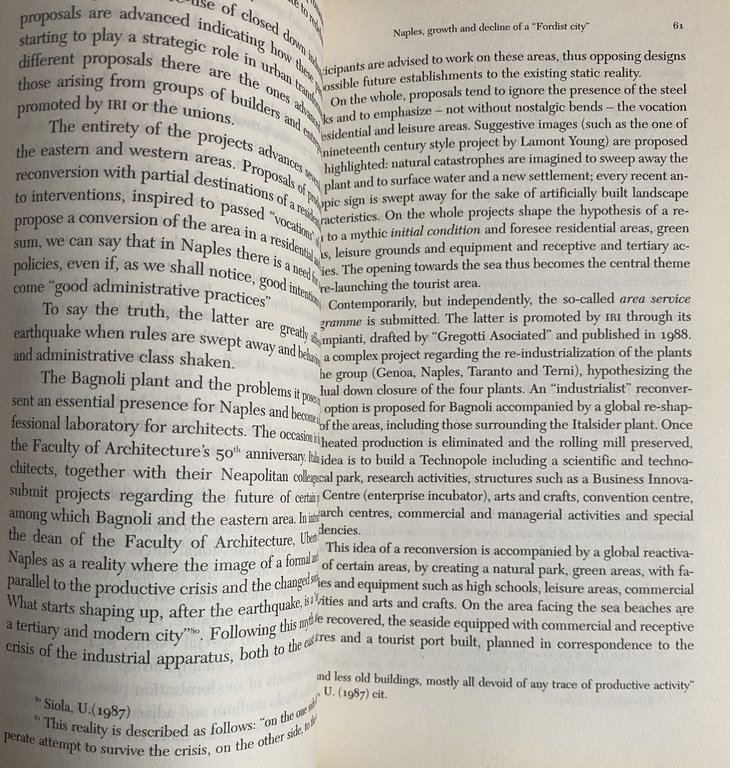 NAPLES: THE POST INDUSTRIAL CHALLENGE. FROM NITTI TO THE STRATEGIC … | Immagine Gallery 9