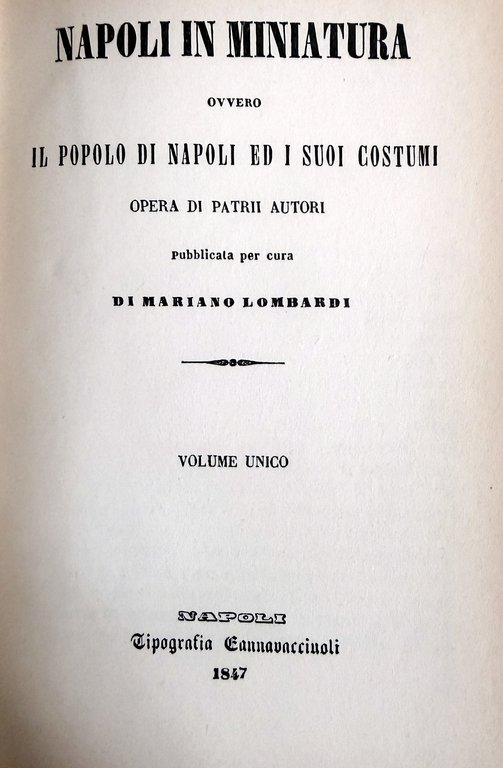 NAPOLI IN MINIATURA, OVVERO IL POPOLO DI NAPOLI ED I … | Immagine Gallery 6