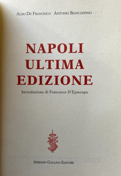 NAPOLI ULTIMA EDIZIONE