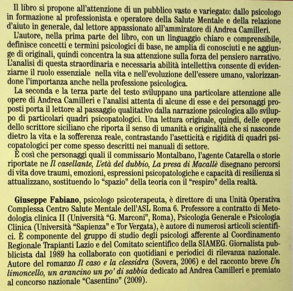 NEL SEGNO DI ANDREA CAMILLERI. DALLA NARRAZIONE PSICOLOGICA ALLA PSICOPATOLOGIA