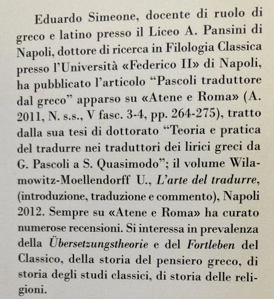 NEL SEGNO DI ERASMO. PHYLOLOGIA PERENNIS E IDENTITÀ CULTURALE EUROPEA