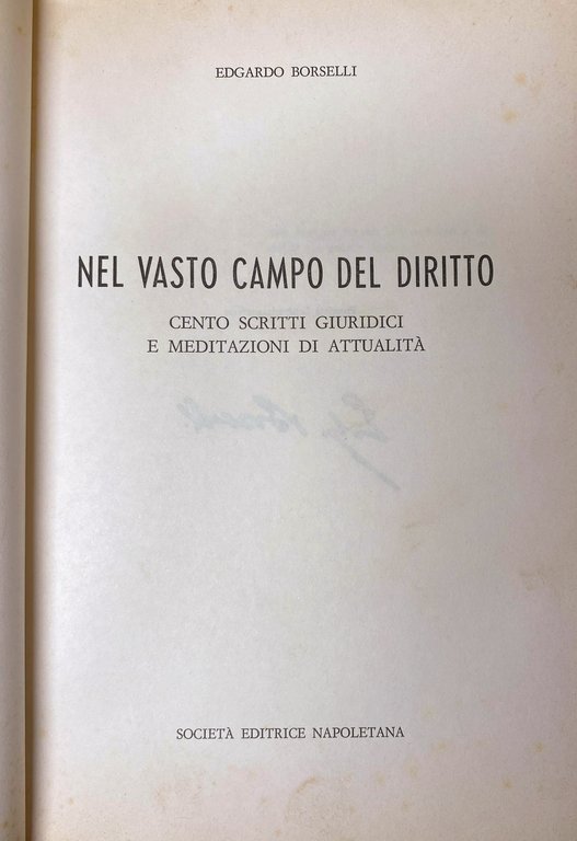 NEL VASTO CAMPO DEL DIRITTO. CENTO SCRITTI GIURIDICI E MEDITAZIONI … | Immagine Gallery 3