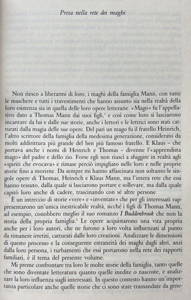 NELLA RETE DEI MAGHI. UNA STORIA DELLA FAMIGLIA MANN