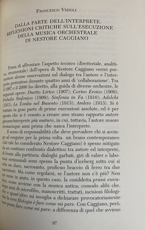 NESTORE CAGGIANO E IL SUO TEMPO.