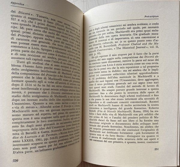 NICCOLÒ MACHIAVELLI E LA VITA CULTURALE DEL SUO TEMPO