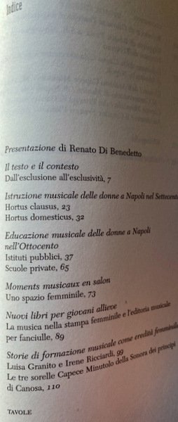 NOBILISSIME ALLIEVE DELLA MUSICA A NAPOLI TRA '700 E '800