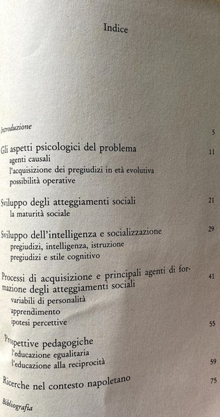 NOI E GLI ALTRI. ATTEGGIAMENTI E PREGIUDIZI NEL BAMBINO