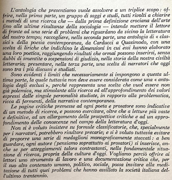 NOSTRO NOVECENTO. ANTOLOGIA DELLA CRITICA, DELLA POESIA E DELLA NARRATIVA …