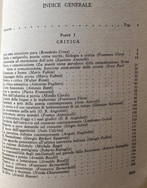 NOSTRO NOVECENTO. ANTOLOGIA DELLA CRITICA, DELLA POESIA E DELLA NARRATIVA …