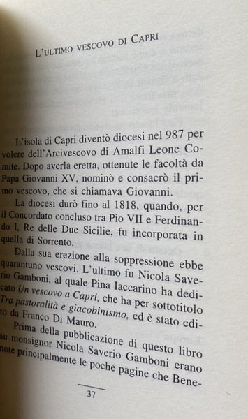 NOTE SU CAPRI. PREFAZIONE DI GIULIO ANDREOTTI