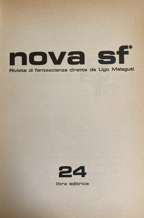 NOVA SF L'ETÀ DELLA LUNA. RIVISTA DI FANTASCIENZA DIRETTA DA …