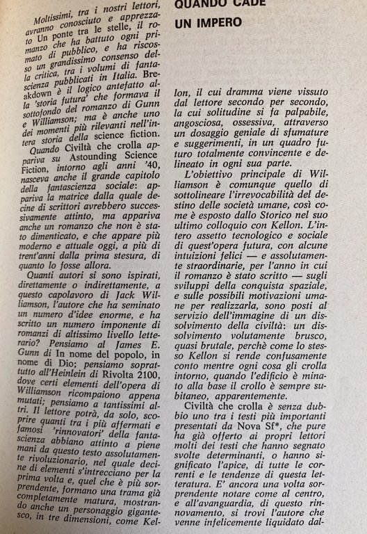NOVA SF CIVILTÀ CHE CROLLA. RIVISTA DI FANTASCIENZA DIRETTA DA …