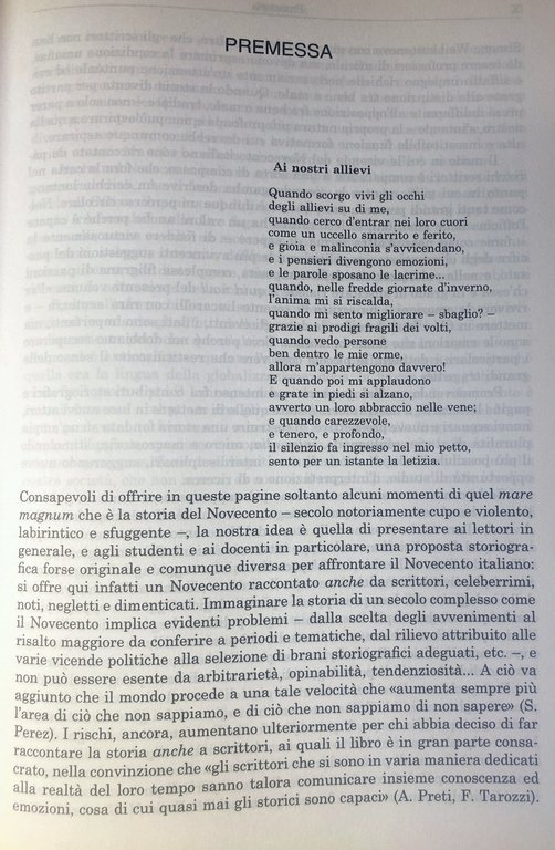 NOVECENTO ITALIANO RACCONTATO DA SCRITTORI. UNA LETTURA DIVERSA DEL XX … | Immagine Gallery 5