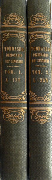 NUOVO DIZIONARIO DE' SINONIMI DELLA LINGUA ITALIANA. (2 VOLUMI)