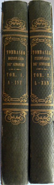 NUOVO DIZIONARIO DE' SINONIMI DELLA LINGUA ITALIANA. (2 VOLUMI)