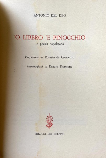 'O LIBBRO 'E PINOCCHIO IN POESIA NAPOLETANA