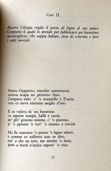 'O LIBBRO 'E PINOCCHIO IN POESIA NAPOLETANA