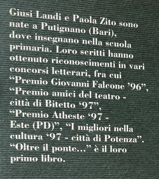 OLTRE IL PONTE. (OLTRE IL PONTE. LA STORIA DI VINCENZO, …
