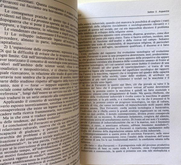 OMAGGIO A FRANCO FERRAROTTI. A CURA DI ROBERTO CIPRIANI, MARIA …