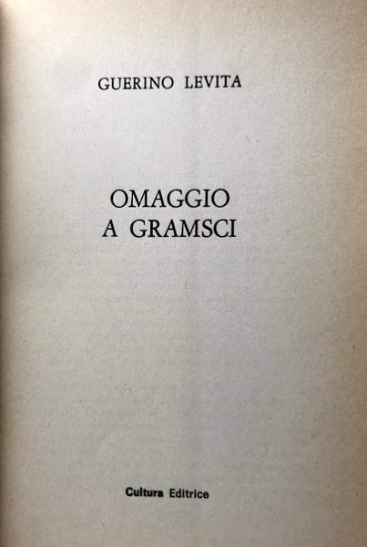 OMAGGIO A GRAMSCI