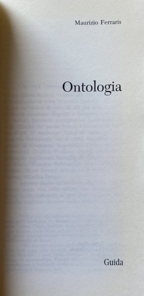 ONTOLOGIA