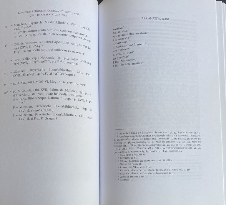 OPERA LATINA XXIX (46-48). ARS AMATIVA BONI; QUAESTIONES QUAS QUAESIVIT …