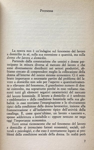 OPERAIE SENZA FABBRICA. INCHIESTA SUL LAVORO A DOMICILIO