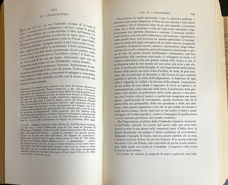OPERE. (INTRODUZIONE di Natalino Sapegno, CRONOLOGIA DELLA VITA E DELLE …