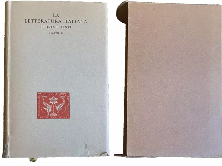 OPERE. (INTRODUZIONE di Natalino Sapegno, CRONOLOGIA DELLA VITA E DELLE …