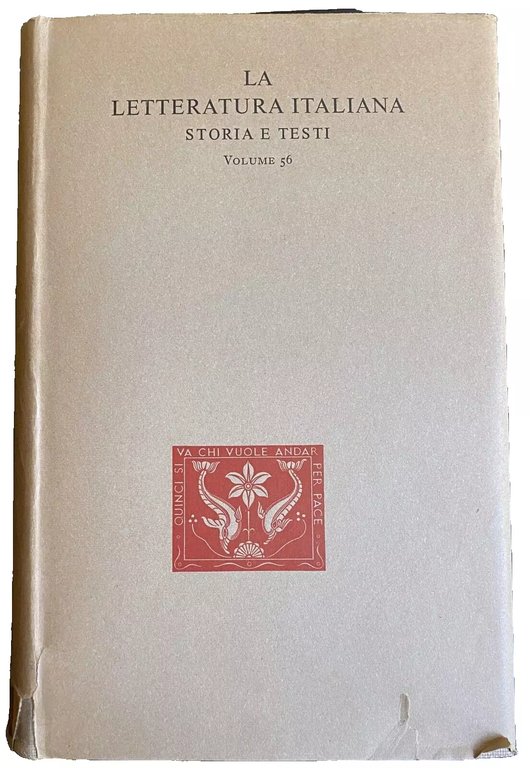 OPERE. (INTRODUZIONE di Natalino Sapegno, CRONOLOGIA DELLA VITA E DELLE …