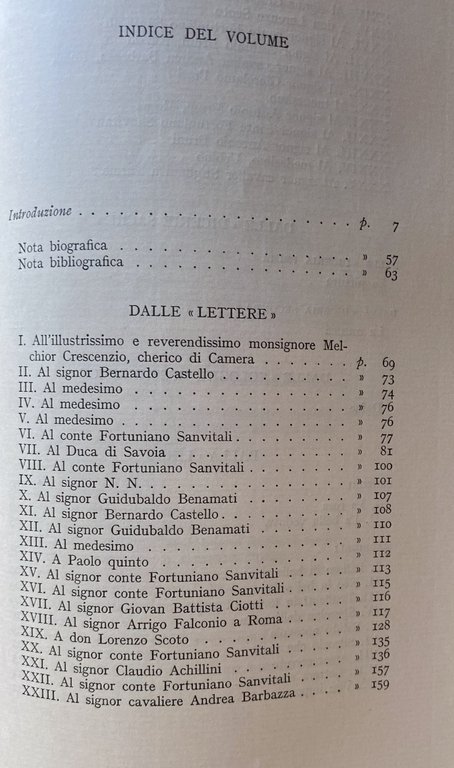 OPERE SCELTE DI GIOVAN BATTISTA MARINO E DEI MARINISTI. (Lettere, …