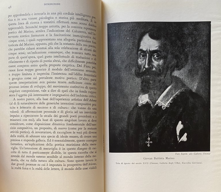 OPERE SCELTE DI GIOVAN BATTISTA MARINO E DEI MARINISTI. (Lettere, …