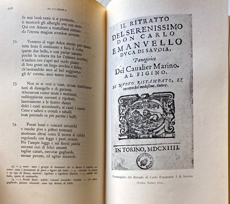 OPERE SCELTE DI GIOVAN BATTISTA MARINO E DEI MARINISTI. (Lettere, …