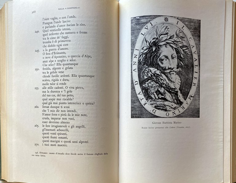 OPERE SCELTE DI GIOVAN BATTISTA MARINO E DEI MARINISTI. (Lettere, …